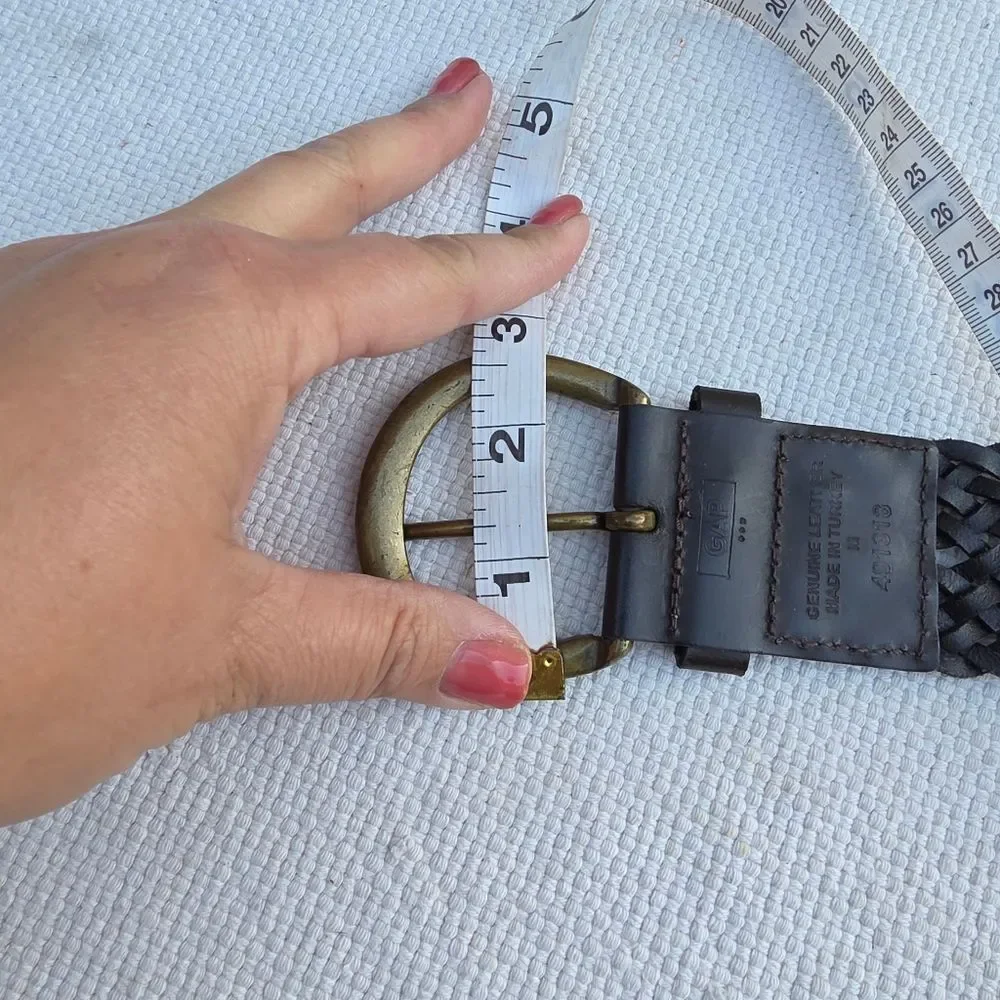 Gap woven leather belt 90s y2k